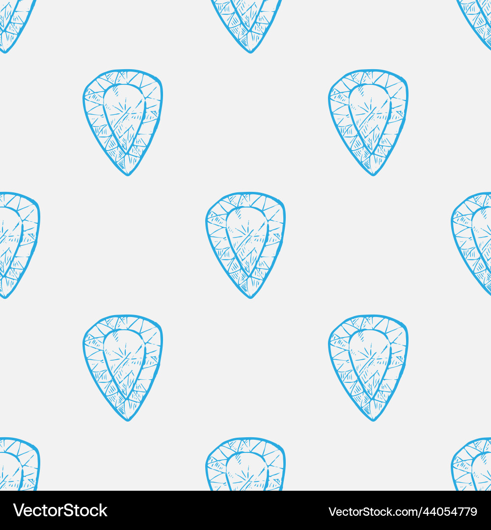 Gemstone seamless pattern for print or web design Vector Image