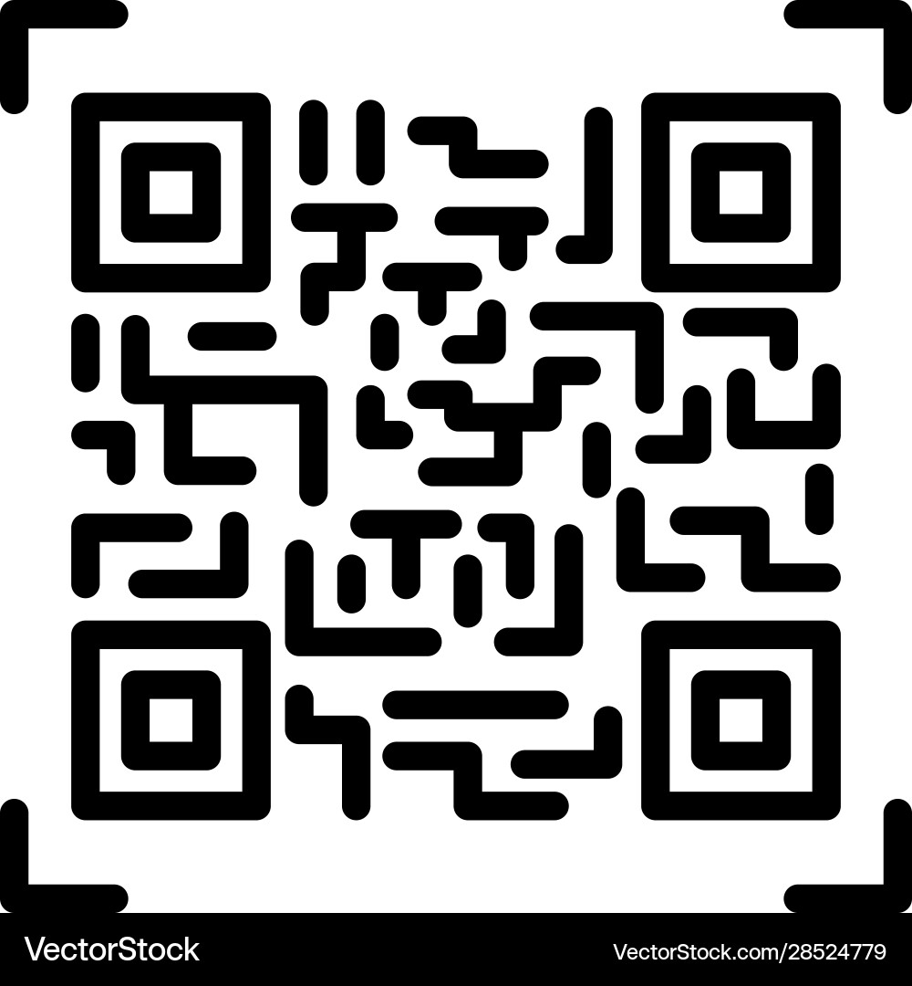 QR Code Scan Symbol vector image