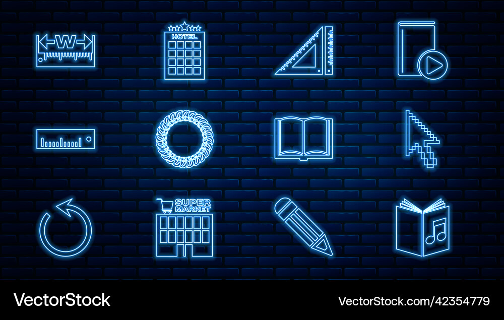 Set line audio book pixel arrow cursor Set line audio book pixel arrow cursor vector image