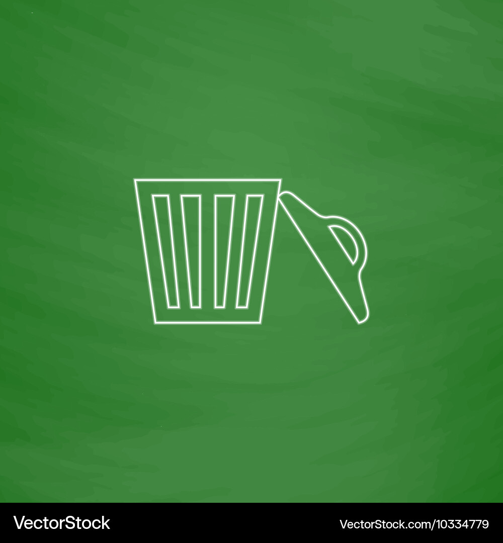 Trash computer symbol vector image
