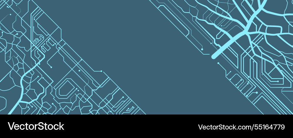 Tree of innovation merging nature and circuit Tree of innovation merging nature and circuit vector image
