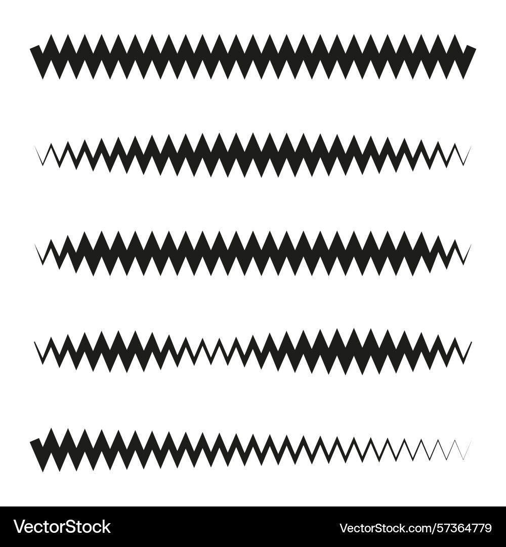 Zigzag lines pattern horizontal wave design Zigzag lines pattern horizontal wave design vector image