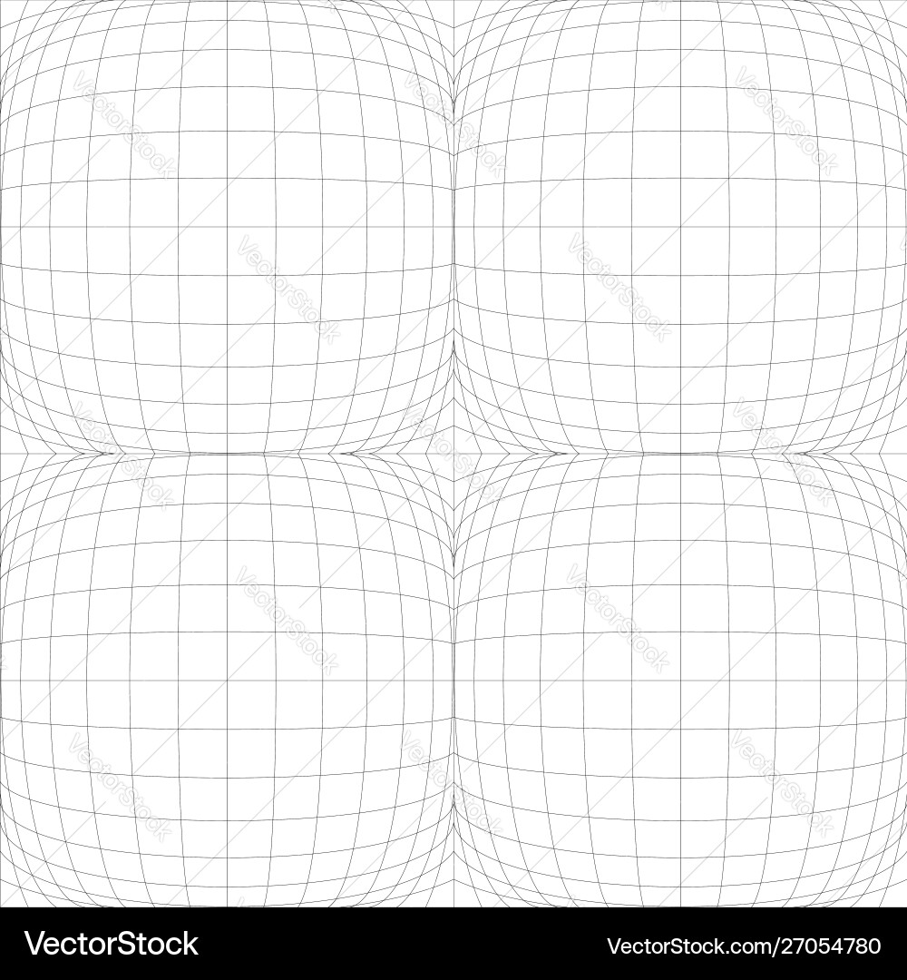 3d circular burst convex globe sphere orb distort 3d circular burst convex globe sphere orb distort Vector Image