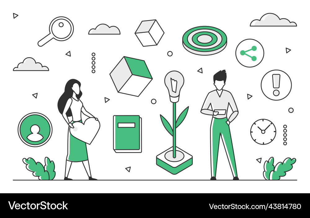 Aim target business solution Royalty Free Vector Image
