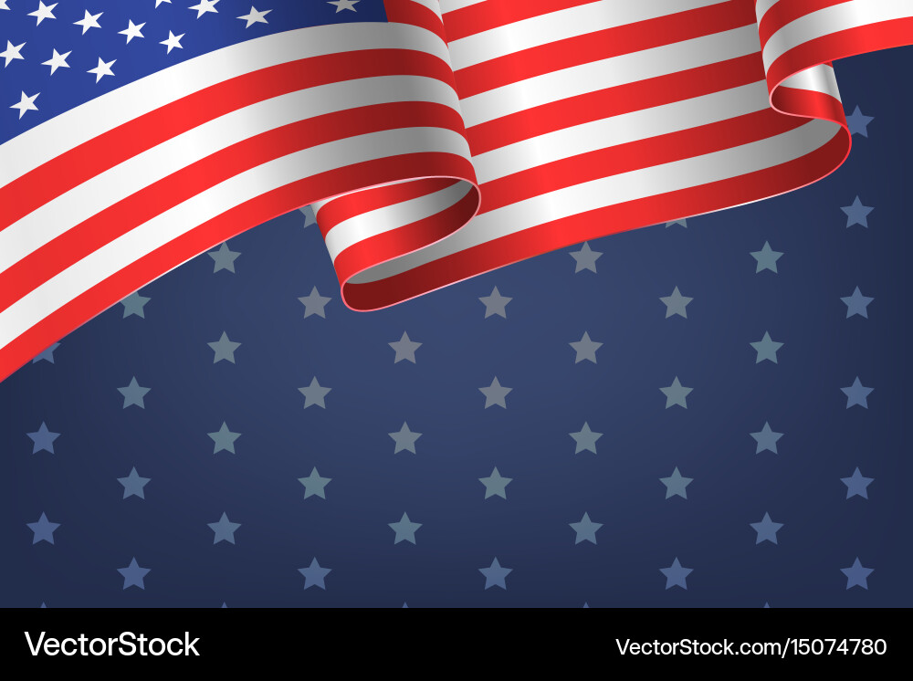 American Flag Abstract Background vector image