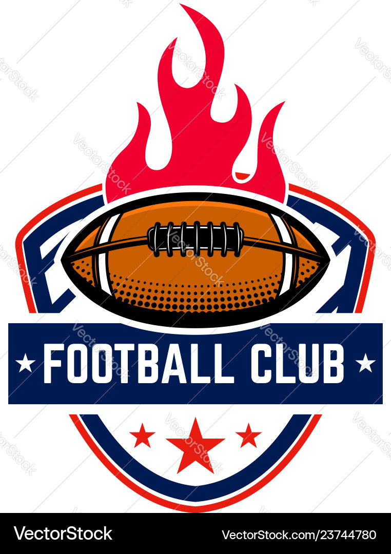 American Football Emblem Vorlage Design Element American Football Emblem Vorlage Design Element vektorbild