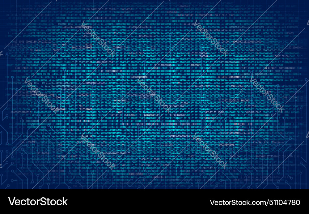 Binary Code Technology Background vector image