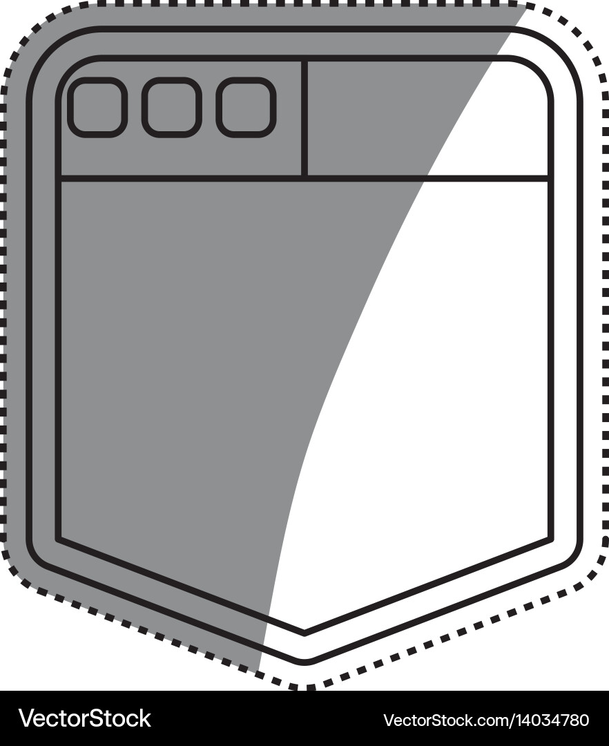 Browser web interface vector image