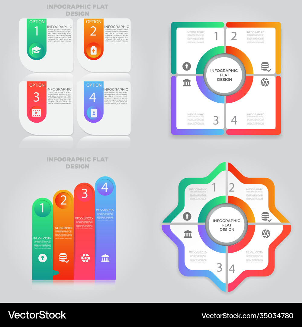 Business data visualization process chart Business data visualization process chart Vector Image