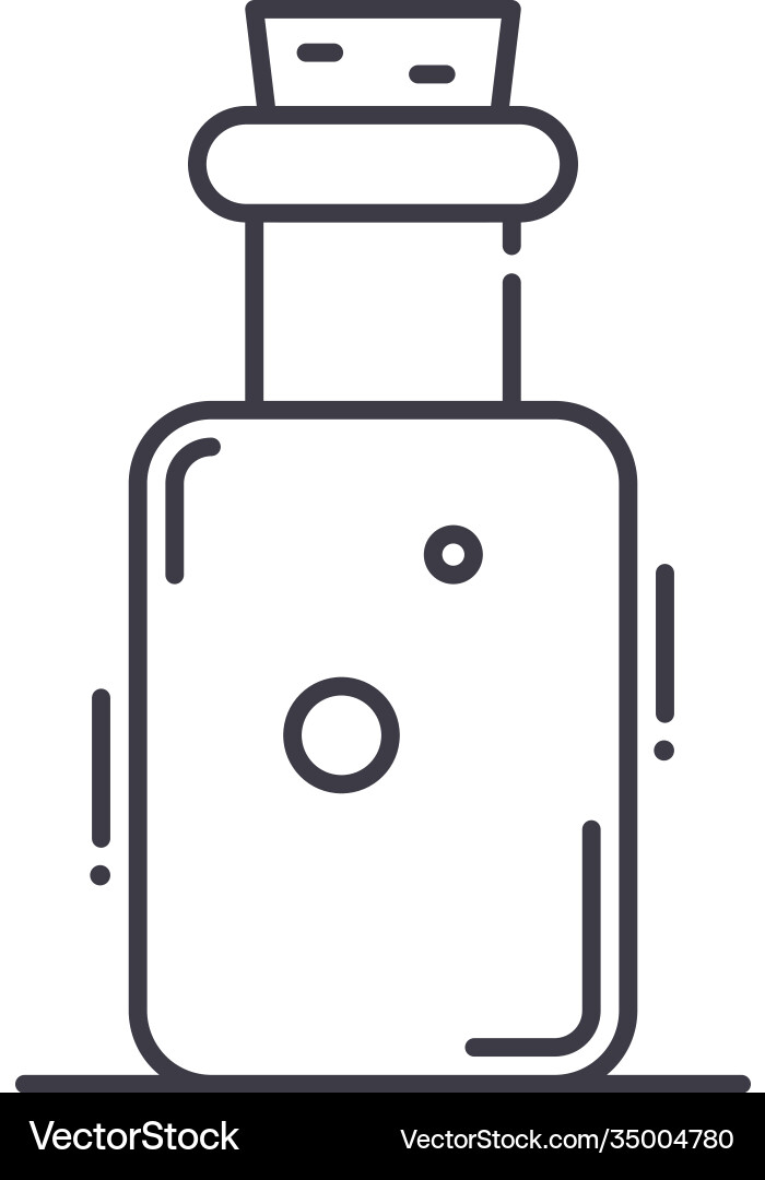 Elixir icon linear isolated thin Elixir icon linear isolated thin vector image