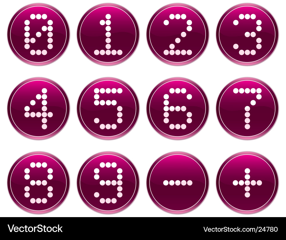 Matrix digits icons vector image