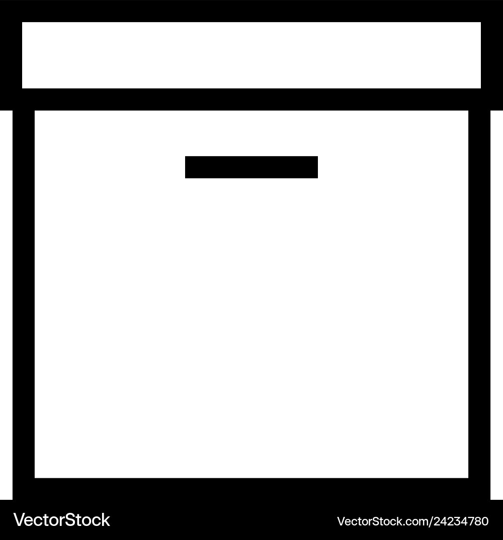 Message archive or document line art icon Message archive or document line art icon vector image