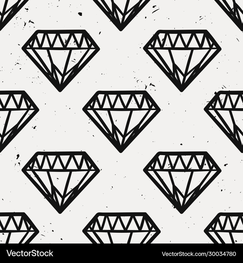 Seamless monochrome grunge pattern with vintage Seamless monochrome grunge pattern with vintage vector image