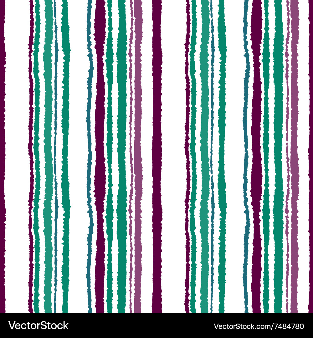 Seamless strip pattern vertical lines with torn Vector Image
