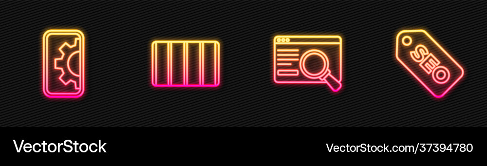 Set line ui or ux design web development color Set line ui or ux design web development color Vector Image