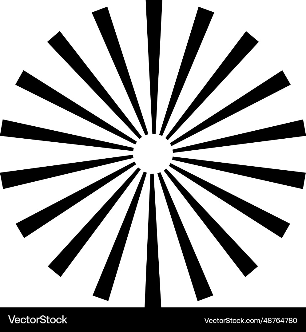 Sunburst pattern background rays radial summer Sunburst pattern background rays radial summer Vector Image