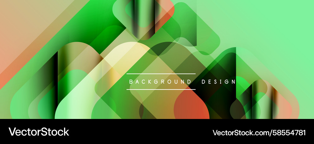 Abstract geometric background overlapping layers Vector Image