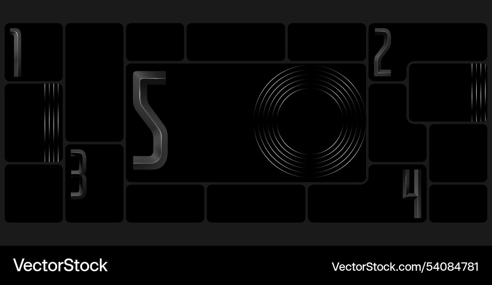 Grid layout template design rounded rectangular Grid layout template design rounded rectangular Vector Image