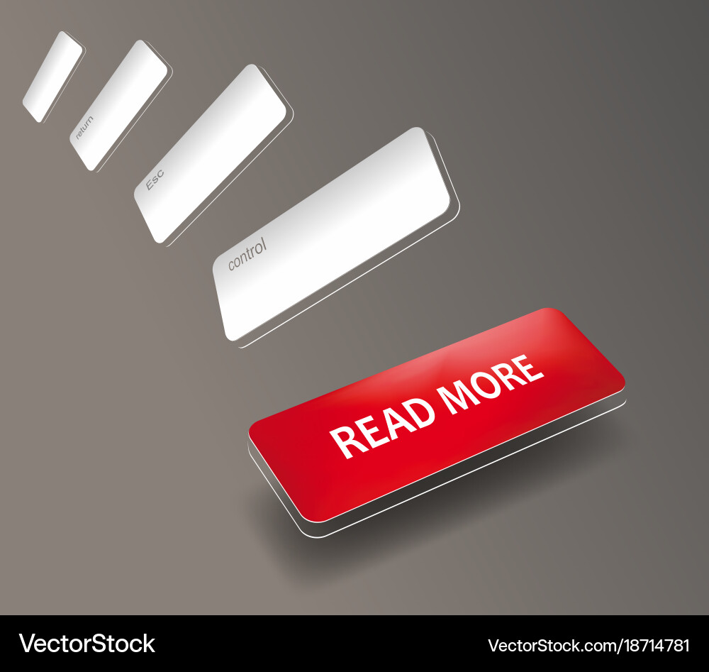 Read more colorful red button Vector Image
