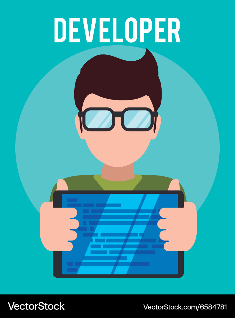 Web developer design Vector Image