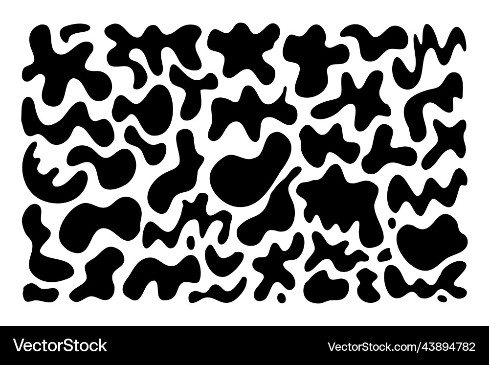 Abstract Blob Shapes - Liquid Forms vector image