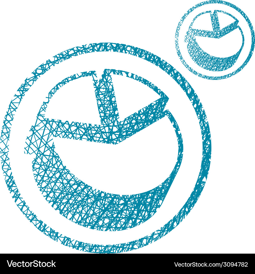 Chart graphics simple single color icon isolated vector image