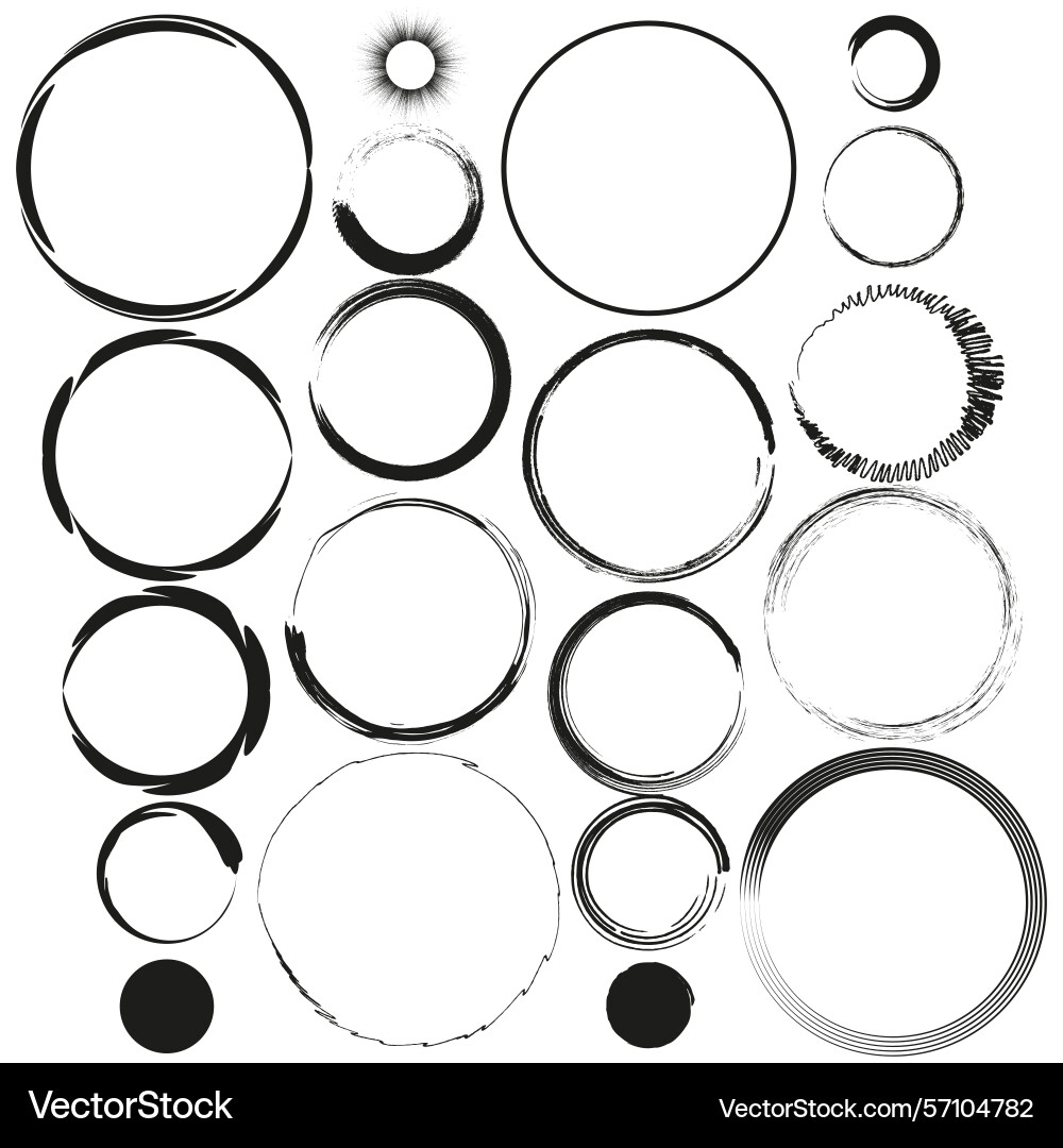 Circle pattern collection dot arrangement design Circle pattern collection dot arrangement design vector image