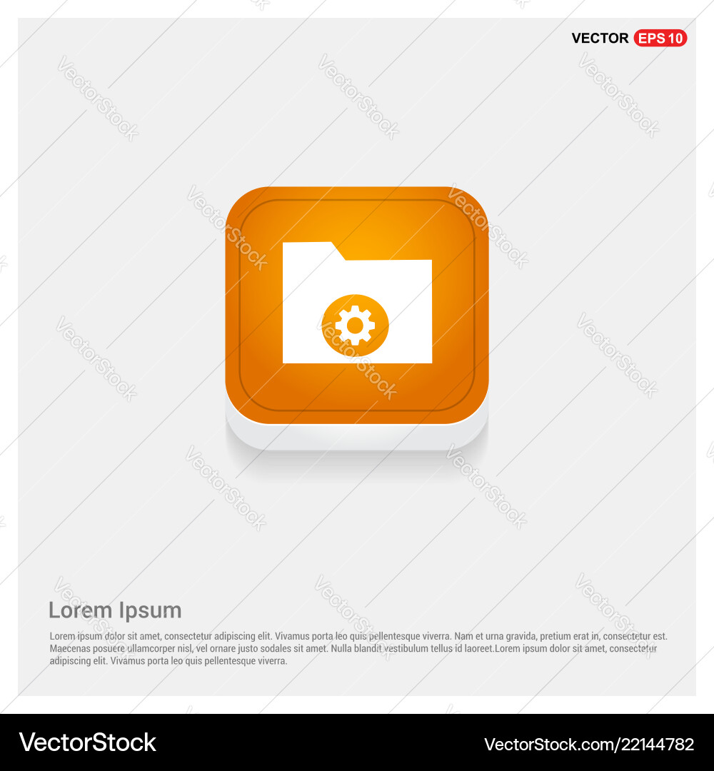 Computer folder icon vector image