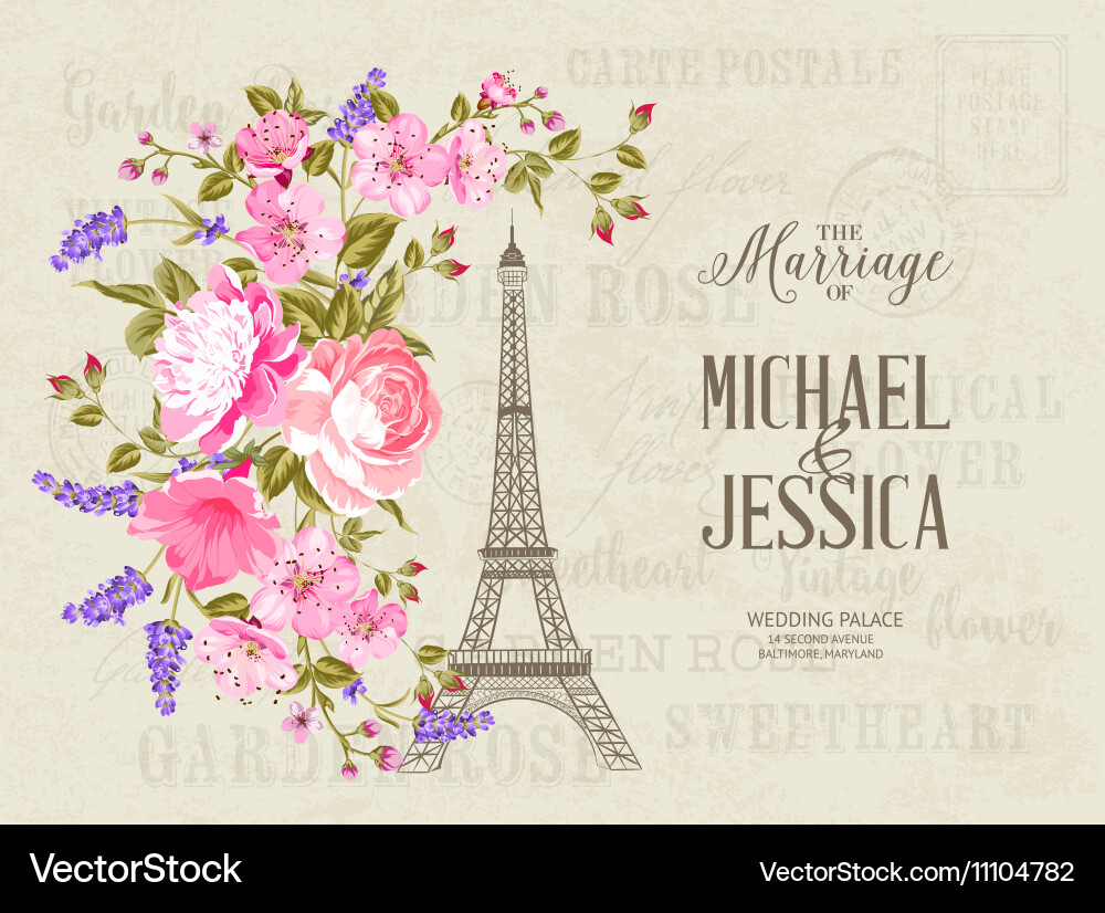 Eiffel tower Vector Image