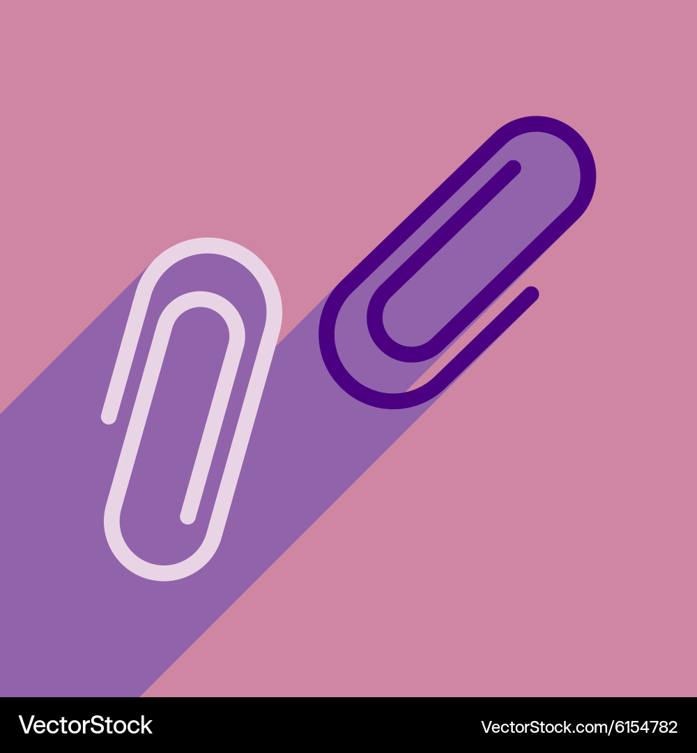 Flat with shadow icon and mobile application clips vector image