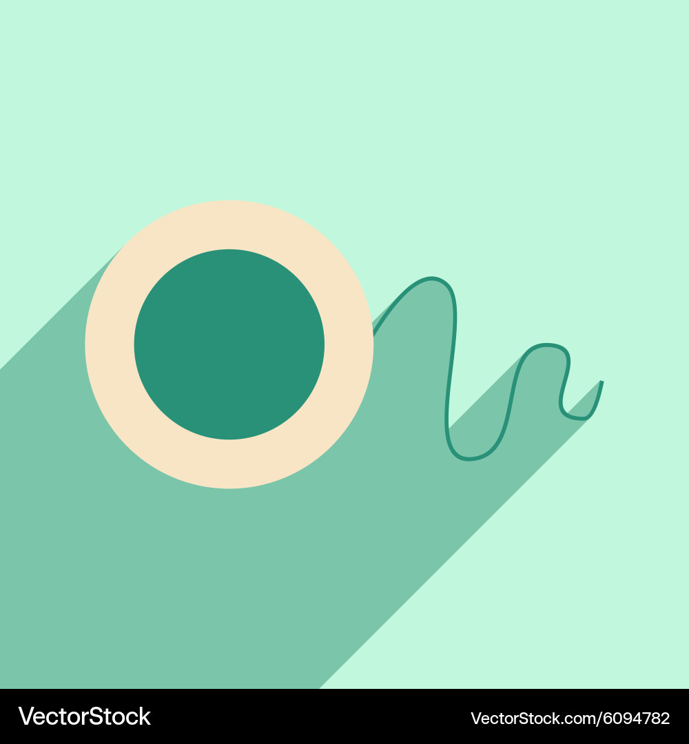 Flat with shadow icon and mobile application vector image