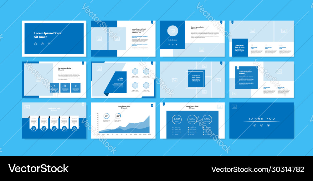 Minimal slides presentation background template Minimal slides presentation background template vector image