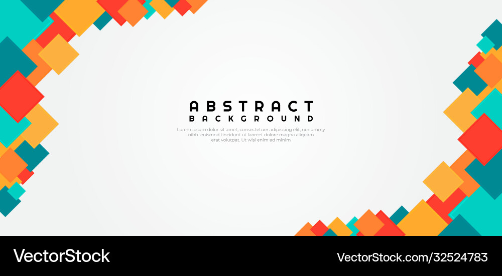 Abstract background colorful square shape overlap Abstract background colorful square shape overlap vector image