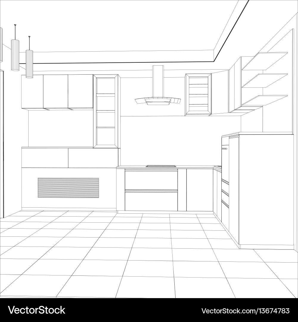 Design process in wire-frame Design process in wire-frame Vector Image