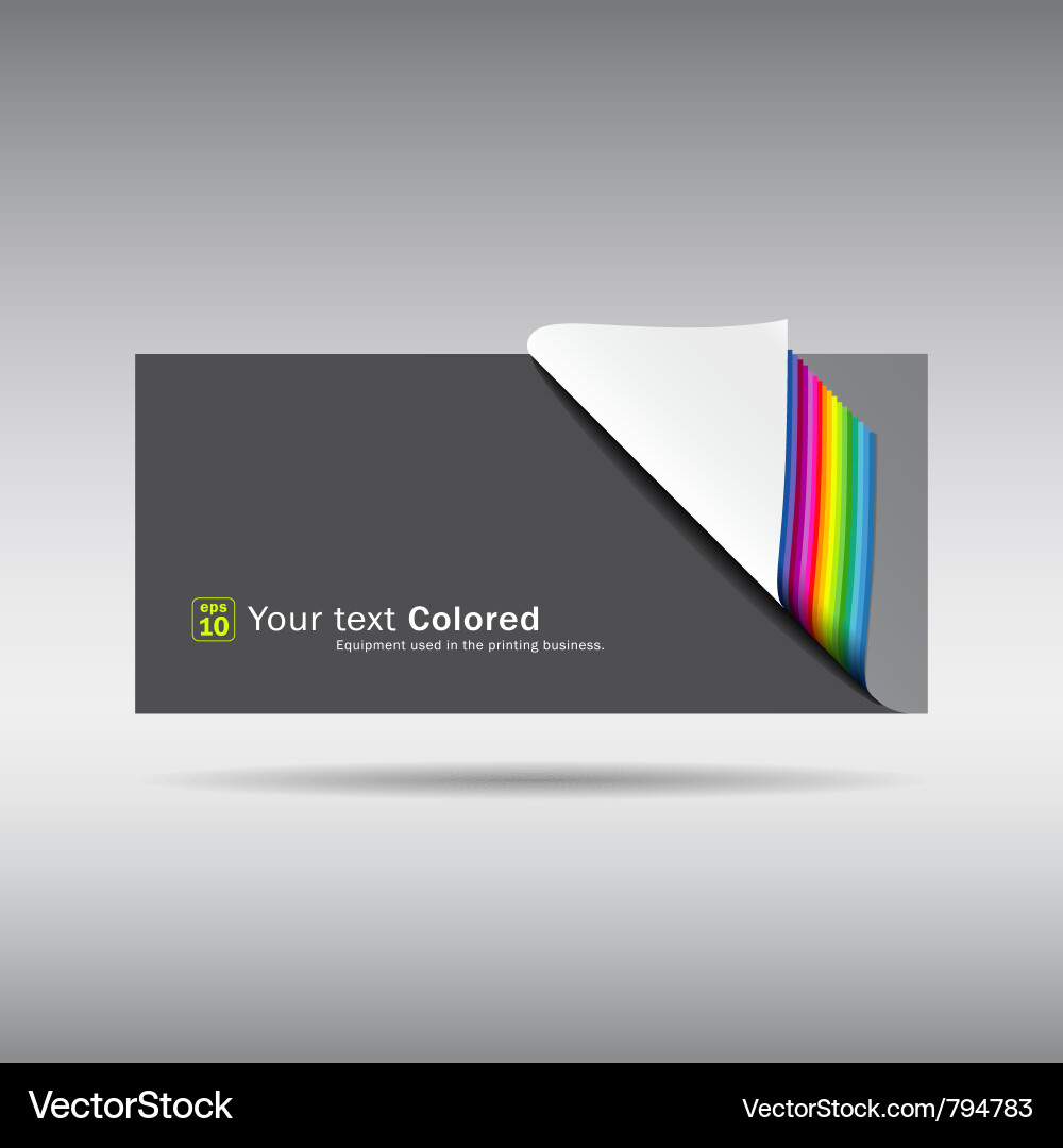 Paper note overlap on gray background Vector Image