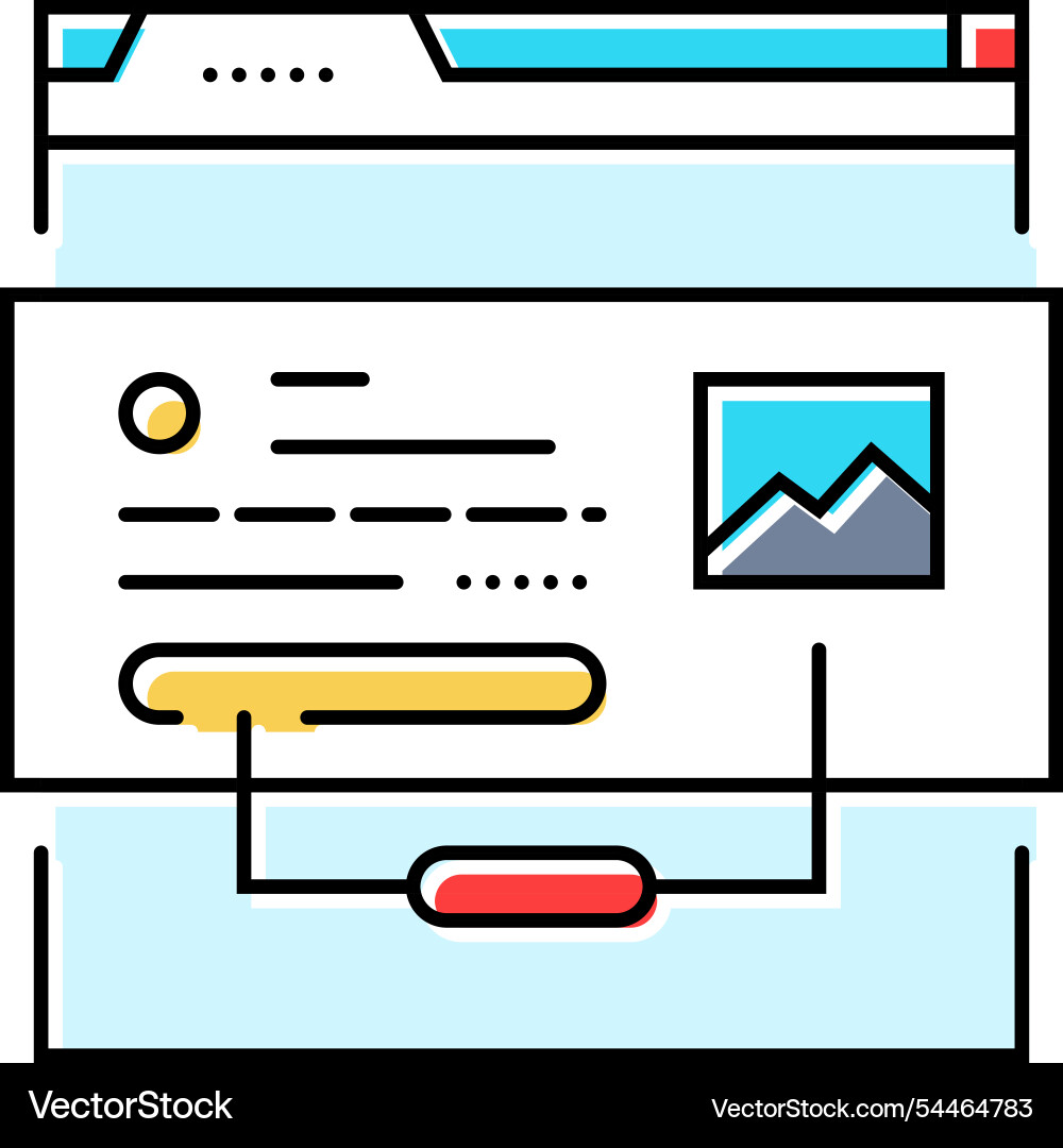Rich snippets seo color icon Vector Image