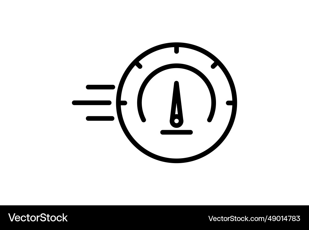 Speedometer icon related to speed suitable Speedometer icon related to speed suitable vector image