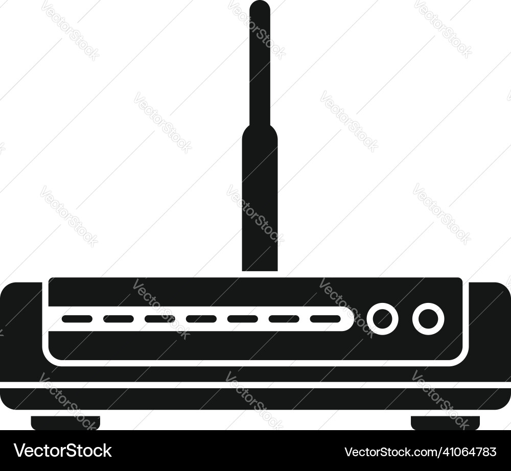 Switch modem icon simple wireless device vector image