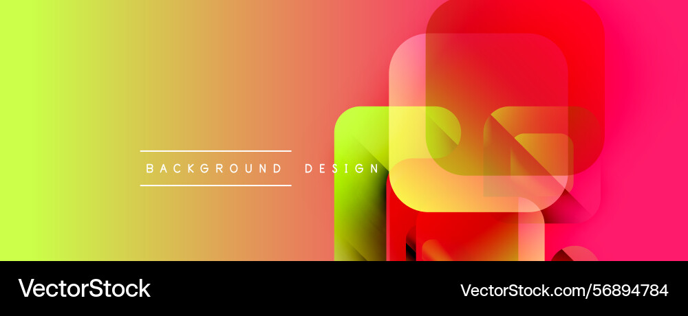 Abstract vibrant background overlapping squares Abstract vibrant background overlapping squares Vector Image