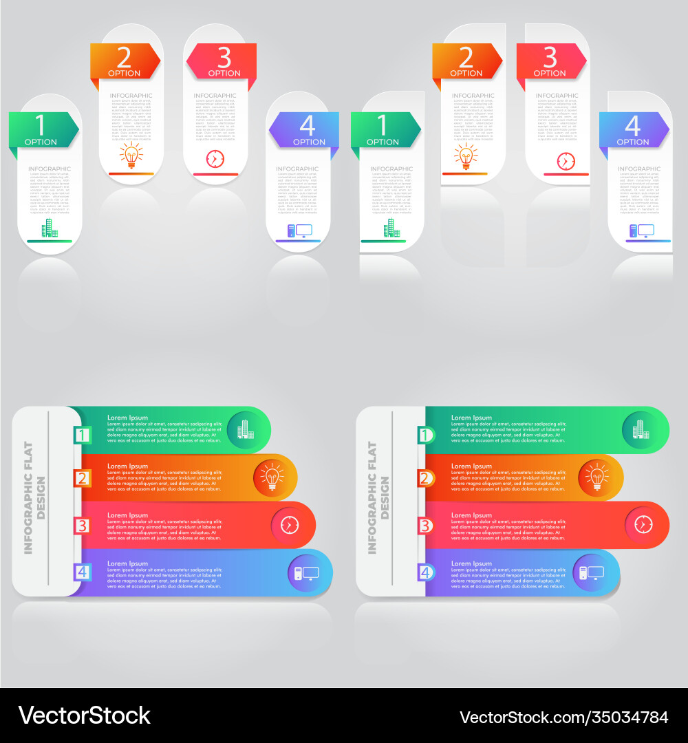 Business data visualization process chart vector image