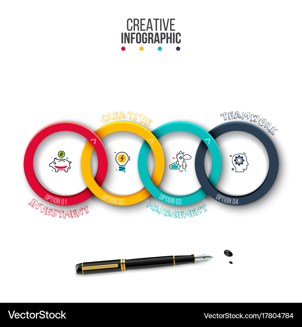 Business data visualization Vector Image
