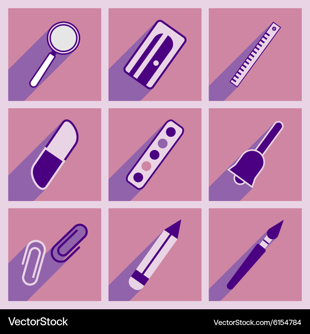 Flat with shadow concept and mobile application Vector Image