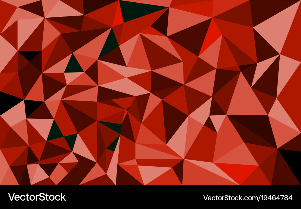 Geometric polygon background retro triangle vector image