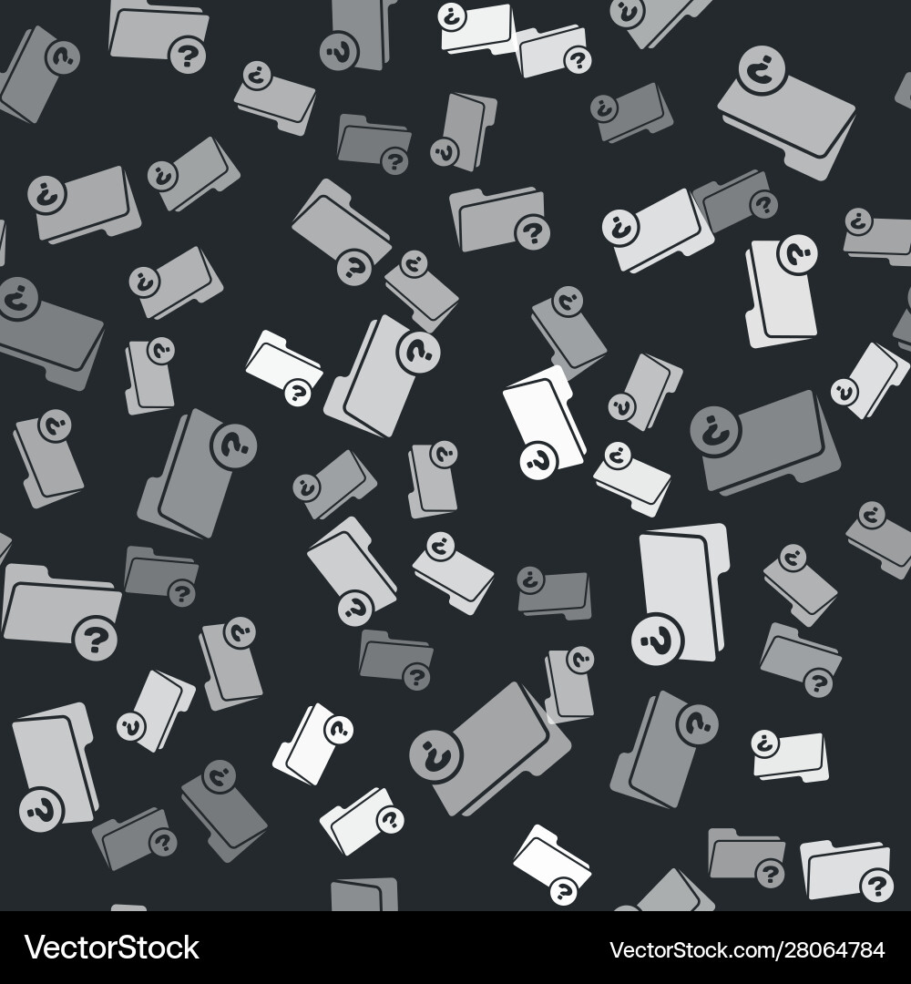 Grey unknown directory icon isolated seamless Grey unknown directory icon isolated seamless Vector Image