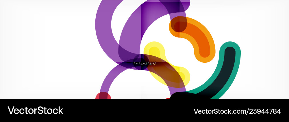 Linear design circle background Linear design circle background vector image