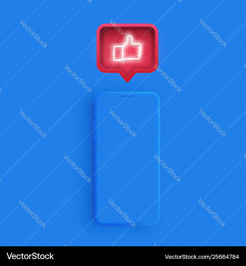 Matte smartphone template with a speech bubble Matte smartphone template with a speech bubble vector image