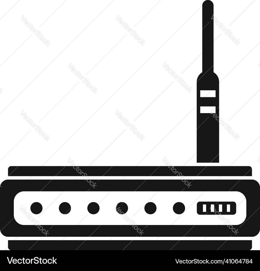 Network modem icon simple internet router Network modem icon simple internet router vector image