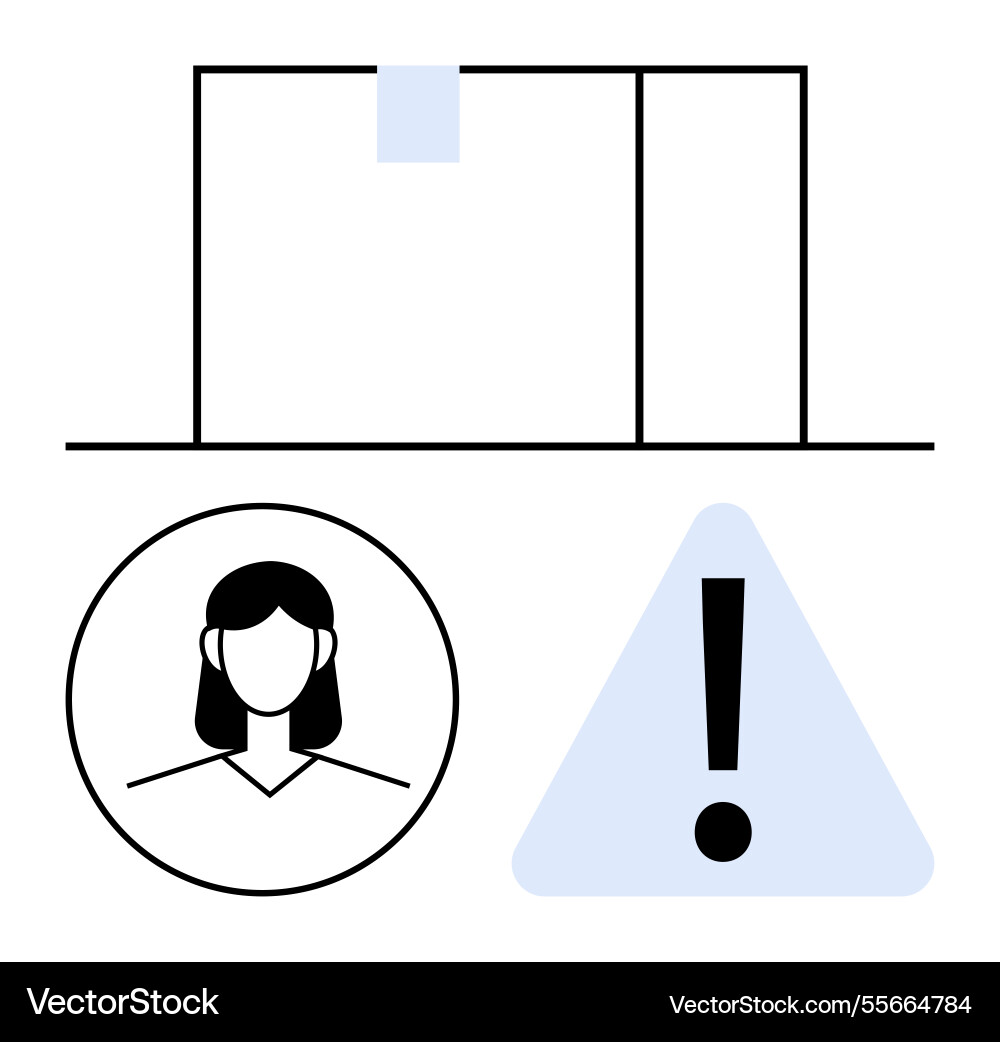 Profile verification and security alert concept Profile verification and security alert concept Vector Image