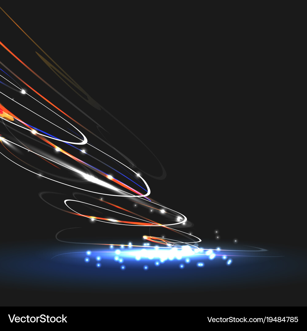 Abstract form glow effect concept Vector Image