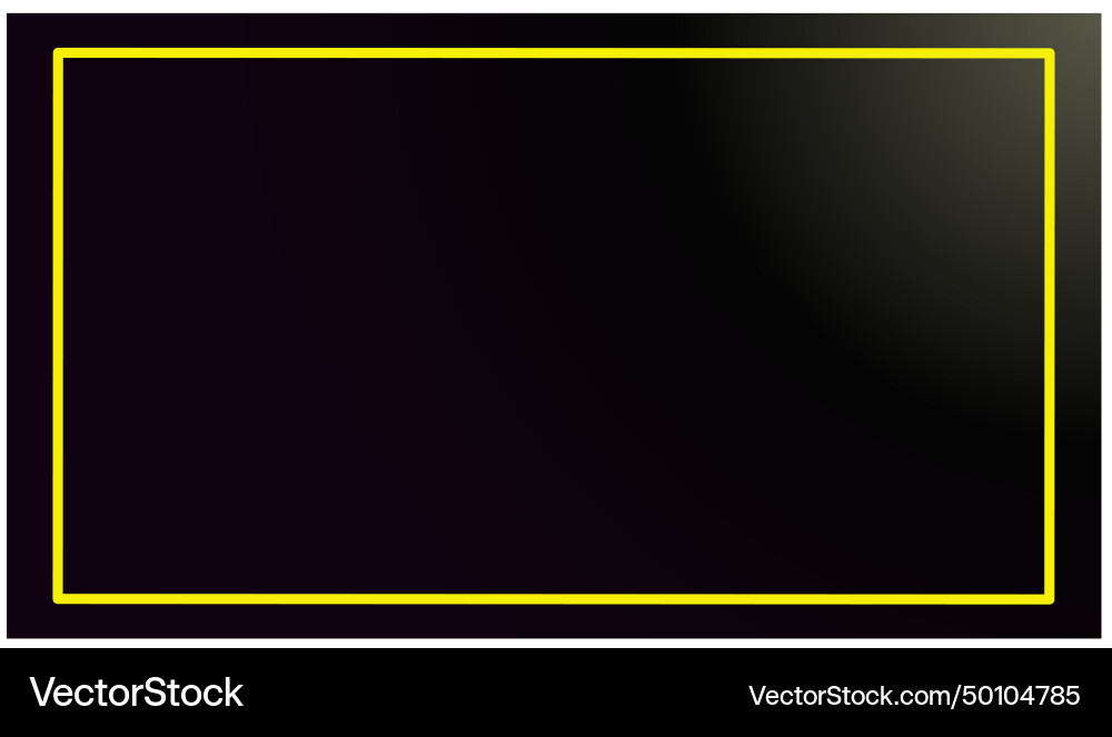 Black color abstract background with yellow frame Black color abstract background with yellow frame Vector Image